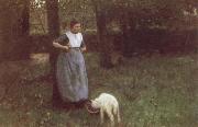 Laren Woman with Goat